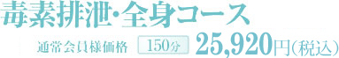 毒素排泄・全身コース